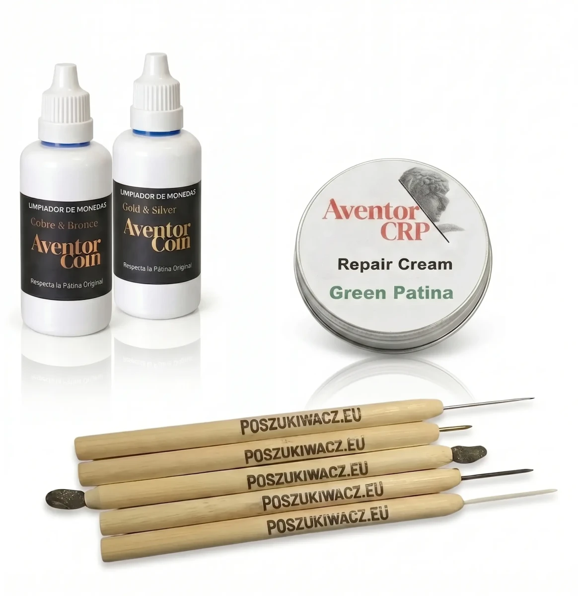 Zestaw do czyszczenia i konserwacji monet Aventor Pro 4w1